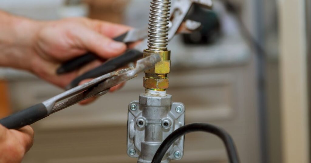 instalacao de registros e mangueiras